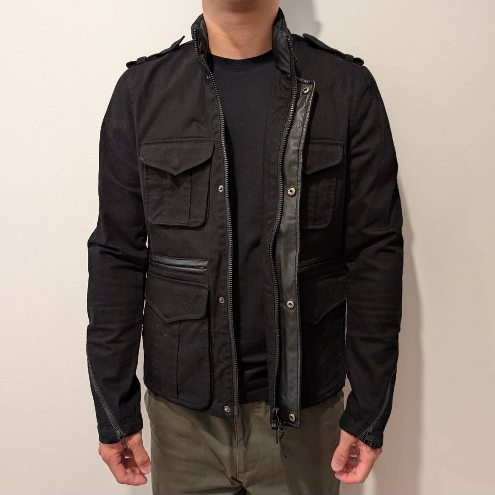 Mackage Men's Black Military Jacket